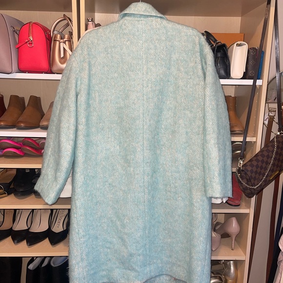 J Crew Brushed Wool Relaxed Topcoat Wintermint S - Picture 10 of 10